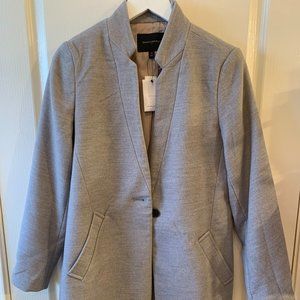 NWT Womens Banana Republic Gray Car Coat Size Med